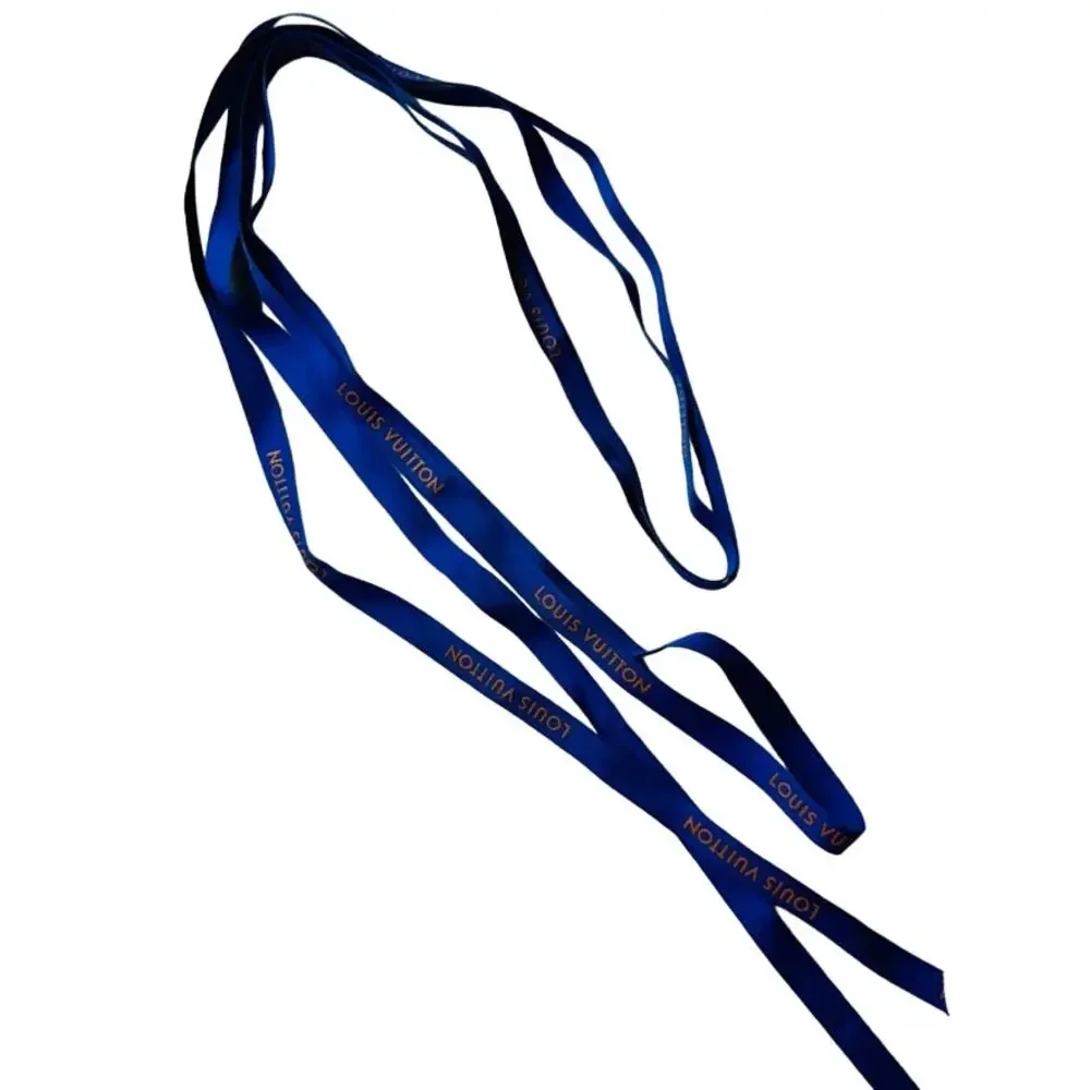 Louis Vuitton Ribbon Blue Grosgrain Authentic .5